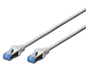 Digitus Cat5e SF/UTP šedý / Patch kabel / RJ45-RJ45 / 10 m / AWG 26/7 / měď