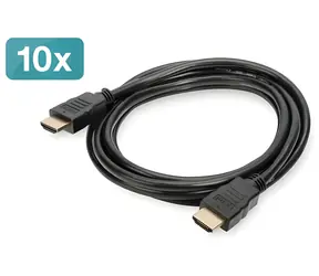 Digitus černá / HDMI kabel s Ethernetem / 2 m / 4K UHD 60 Hz / 10 ks v balení