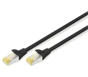 Digitus CAT 6A S/FTP černá / Patch kabel / 2m / AWG 26/7 / LSZH / 500 MHz