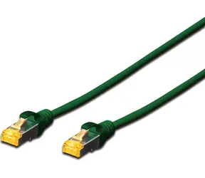 Digitus Patchkabel CAT 6A S/FTP zelený / Síťový kabel / RJ45 / LSZH / PoE++ / AWG 26/7 / 10 m