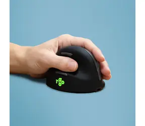 R-Go HE Vertical Mouse Left L černá/stříbrná / Ergonomická bezdrátová myš / Bluetooth / 2400 DPI / 5 tlačítek