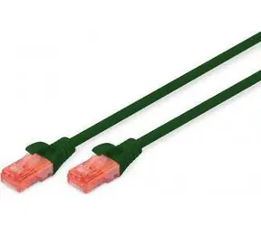 Digitus CAT 6 U/UTP 0,25 m zelená / Patch kabel / AWG 26/7 / LSZH / PoE