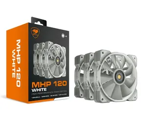 COUGAR MHP 120 bílá / Ventilátor / 120 mm / 3 ks / 2000 RPM / 82,48 CFM / 34,5 dB