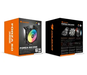 COUGAR Forza 50 ARGB černá / Chladič CPU / 120 mm / 82,48 CFM / 4-pin PWM / ARGB