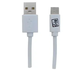 2GO bílá / Nabíjecí a datový kabel / Micro-USB na USB-C / 1 m / USB 3.2 Gen 1