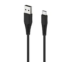 2GO černá / Datový kabel / USB-A na USB-C / 1 m