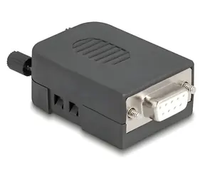Delock D-Sub 9pin (F) - Terminal Block 3pin (F) / Adaptér / RS232/RS485 / černá, šedá