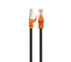 Schwaiger černá, oranžová / Síťový kabel / Cat 7 / S/FTP / 5 m / RJ-45