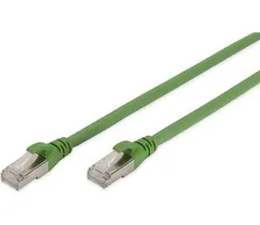 Digitus CAT6a S/FTP 1m zelená / Patch kabel / PUR / PoE++