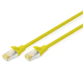 Digitus CAT6a S/FTP žlutá 0,5m / Patch kabel / RJ-45 / AWG26/7