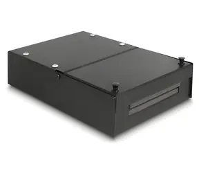Delock Keystone Box 4-portová / Instalační box / kov / IP20 / černá