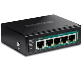 TRENDnet TI-B541 / Switch / 5-port Gigabit / PoE+ Pass-Through / DIN lišta / 65 W