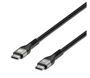 Manhattan černá / Kabel USB-C - USB-C / USB 2.0 / 240W PD 3.1 / 2 m