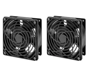 Intellinet 19" větrací jednotka / stropní montáž / 2 ventilátory / 85 m3/h / 24,9 dB
