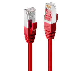 Lindy 0,3 m červená / Patch kabel / Cat6 S/FTP / RJ45-RJ45 / PIMF LSZH