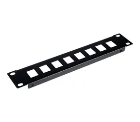Equip EZKP-10-B černá / Patch panel / 10" / 1U / pro Keystone RJ45 / kov