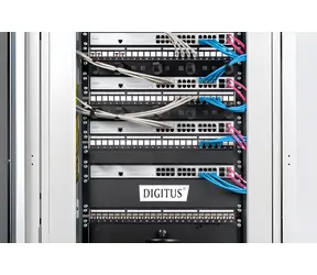 DIGITUS 19" černá / Krycí panel 1U / plný / ocelový plech