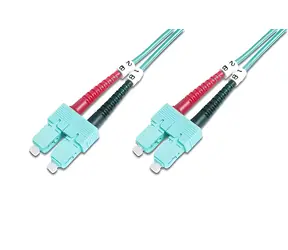 DIGITUS SC-SC / Optický patch kabel / Multimode OM3 / 50/125 µm / Duplex / 2 m