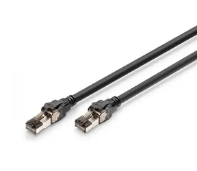 Digitus CAT 8.1 S/FTP černá / Patch kabel / 3 m / RJ-45 / LSZH / 2000 MHz