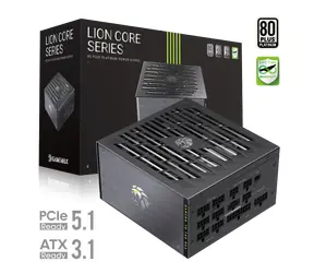 Gamemax LION CORE 1200P / Napájecí zdroj / 1200W / 80 PLUS Platinum / Plně modulární