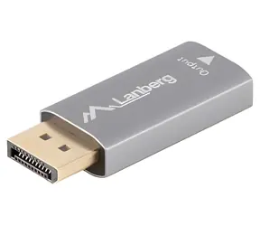 Lanberg stříbrná / Adaptér / DisplayPort na HDMI / 4K