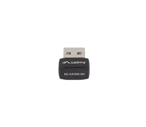 Lanberg NC-AX300-WI / Wi-Fi adaptér / USB / Interní anténa