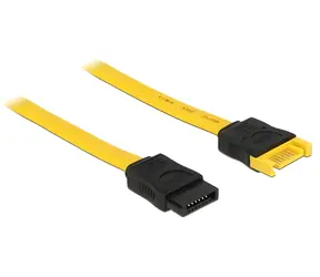 DeLock SATA III žlutá / Prodlužovací kabel / 0,3 m / 6 Gb/s