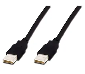 Digitus černý / USB kabel / A samec - A samec / měď / 3 m