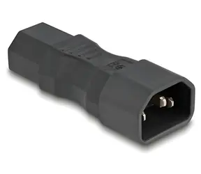 Delock černá / Napájecí adaptér IEC C14 - C13 / 250 V / 10 A