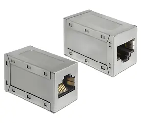 DeLock / Adaptér RJ45 samice-samice / Cat.6 STP / kov