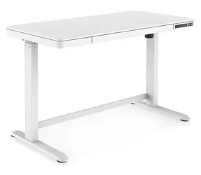 DIGITUS Elektrický výškově nastavitelný stůl / 120x60 cm / USB nabíječka / zásuvka