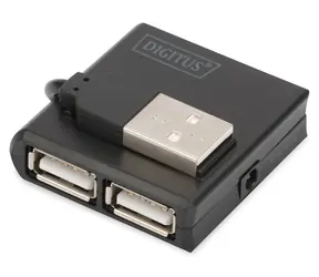 Digitus USB 2.0 / Hub / 4 porty / černá