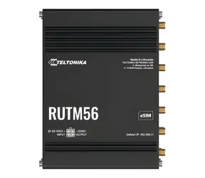 Teltonika RUTM56 / Router industriální / Dual 5G & 4G LTE / Wi-Fi 5 / Dual SIM & eSIM / VPN