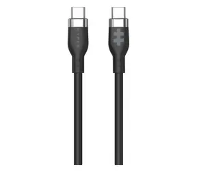 Hyper Nabíjecí kabel Silicone 60W USB-C (M) - USB-C (M) 1,5 m černá / Datový kabel / USB-C / 60 W