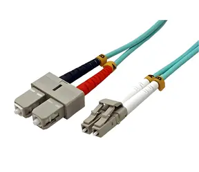 OEM LC-SC 2m / Optický patchcord / Multimode 50/125 OM4 / Duplex / Modrá