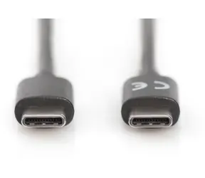 Digitus černá / Kabel USB-C na USB-C / USB 2.0 / 1 m