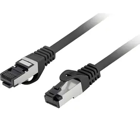 Lanberg CAT8.1 černá / Patch kabel / S/FTP / 0,25 m / LSZH