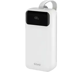 SAVIO BA-11 bílá / Powerbanka / 30000 mAh