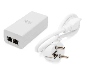 Digitus DN-95132 bílá / PoE injektor / Gigabit / 802.3af/at / 30 W