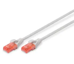 Digitus CAT6 U-UTP šedý / Patch kabel / RJ45 / AWG 26/7 / LSZH / 0,5 m