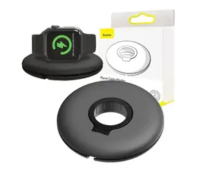 Baseus Planet Cable Winder černá / Organizér nabíječky / Apple Watch řada 1-5