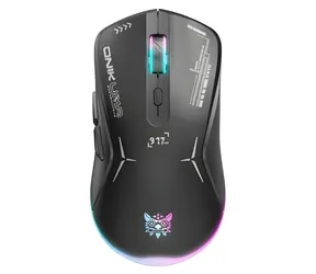 Onikuma CW917 černá / Bezdrátová herní myš / RGB podsvícení / USB-C / 5 úrovní DPI (800-2800)