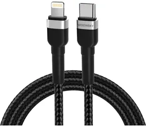 Wozinsky USB-C - Lightning černá / Datový a nabíjecí kabel / 2m