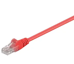 Goobay CAT5e 3 m červená / Patch kabel / U/UTP / RJ45-RJ45