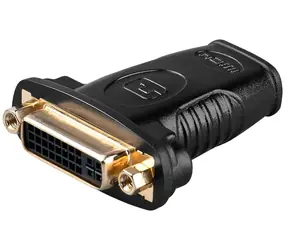 Goobay 68690 černá / Adaptér / HDMI na DVI-I / pozlacené konektory