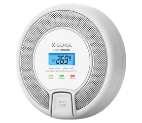 X-Sense CO-3D-W Link+ / Detektor oxidu uhelnatého / bezdrátová síť Link+ / LCD displej / alarm 85 dB