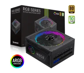 Gamemax RGB 850G / Zdroj / ATX / 850W / 80 Plus Gold / RGB / Plně modulární