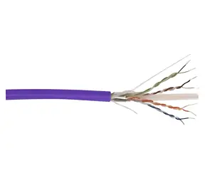 Digitus CAT 6 F-UTP fialový / Instalační kabel / 100 m / AWG 23/1 / 250 MHz / Eca