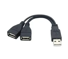PremiumCord 15 cm / Redukce USB / A/M - 2x A/F