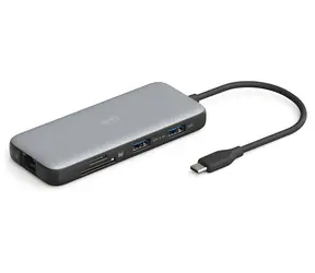 Digitus USB-C / Dokovací stanice / 8v1 / 2× HDMI / 3× USB 3.0 / RJ45 / SD, microSD / PD